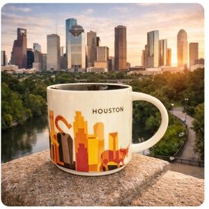 STARBUCKS Houston Skyline You Are Here Collection Mug Multicolor 14 fl oz 2015